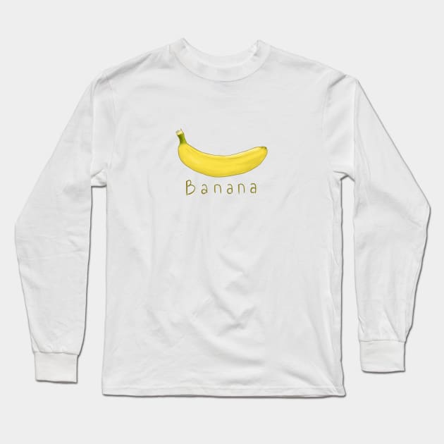 Banana Long Sleeve T-Shirt by Masrofik